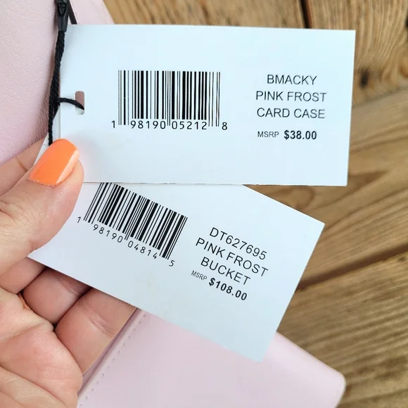 *Rare* Steve Madden Pink Frost Bucket Bag With Matching Wallet - Picture 11 of 11